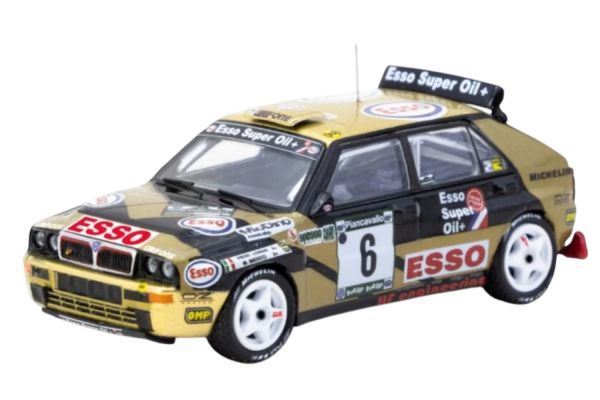 Tarmac Lancia Delta HF Integrale #6 Piero Longhi Sieger ECR Piancavallo Rally 1993 gold