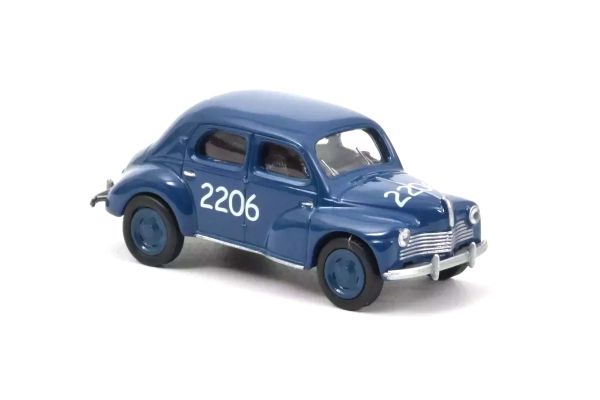 Norev 310937 Renault 4CV Racing #2206 blau 1954 Maßstab 1:54 Modellauto