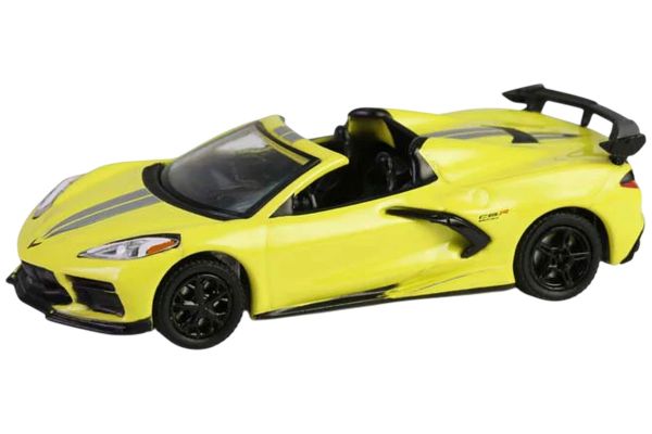 Greenlight 37320-F Chevrolet Corvette C8.R Cabrio Championship Edition gelb 2022 - Barrett Jackson 1