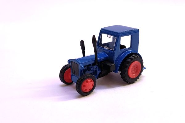Modelltec 14101801 Traktor IFA Pionier RS 01/40 blau Maßstab ca. 1:87 Modellauto (NOS)