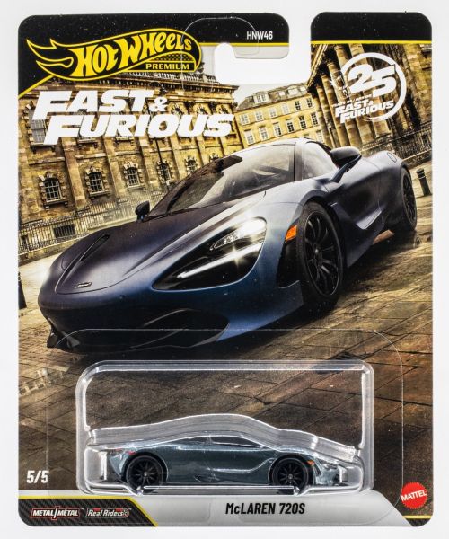 Hot Wheels HNW46-JHW80 McLaren 720S blaugrau metallic - Fast & Furious 5/5 1:64