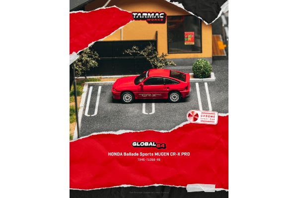 ***PREORDER Tarmac Honda Ballade Sports Mugen CR-X Pro 1980 rot
