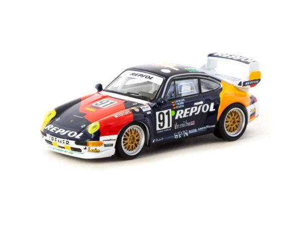 Tarmac Porsche 911 GT2 #91 24h Le Mans 1995 Repsol 1:64