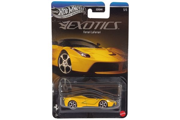 Hot Wheels JKX80 Ferrari LaFerrari gelb - Exotics 5/5