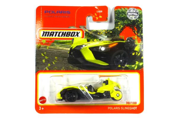 Matchbox HFT11 Polaris Slingshot gelb/schwarz 90/100 Maßstab ca. 1:64 Modellauto 2022-4