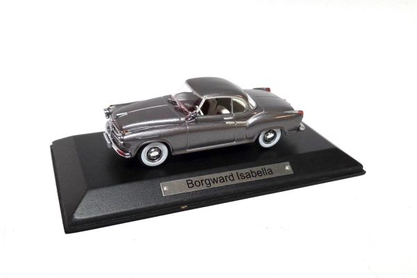 NOS! Atlas 7129105 Borgward Isabella 1957 grau metallic 1:43