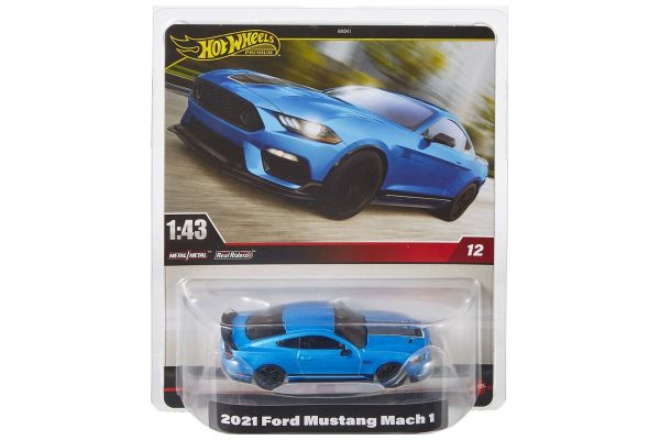 Hot Wheels HMD41-HWT09 Ford Mustang Mach1 2021 blau metallic 1:43