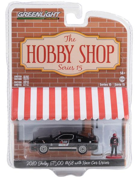 Greenlight 97150-E Shelby GT500 schwarz 2010 - The Hobby Shop 15 Maßstab 1:64 Modellauto