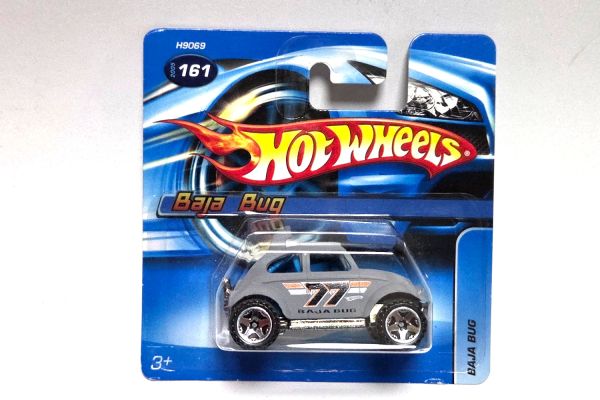 NOS! Hot Wheels H9069 Volkswagen Baja Bug VW Käfer grau matt 2005 - Blister