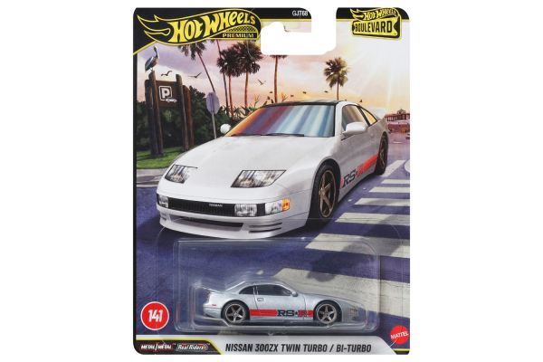 Hot Wheels GJT68-JHW25 Nissan 300ZX Twin Turbo / Bi-Turbo silber/rot - Boulevard #141 1:64