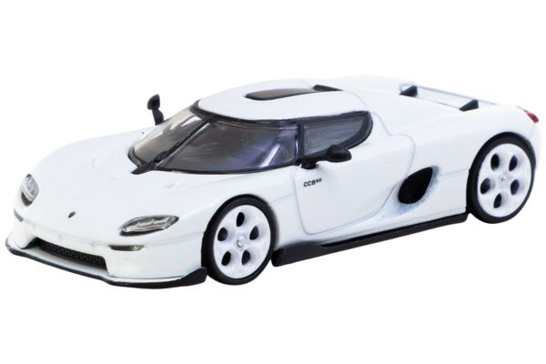 Tarmac Koenigsegg CC850 weiss + Tarmac Cards 1:64