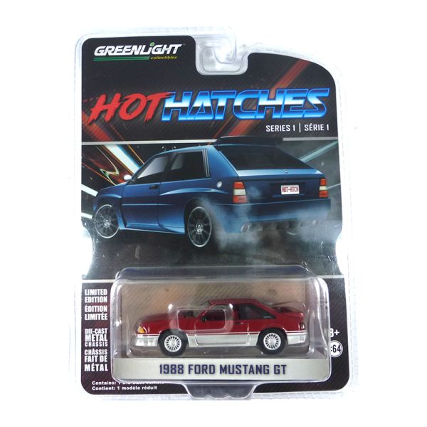 Greenlight 47080-C Ford Mustang GT rot/silber 1:64
