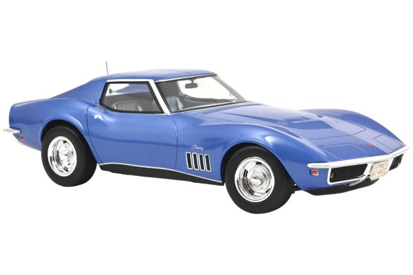 Norev Chevrolet Corvette Coupe 1969 blau 1:18
