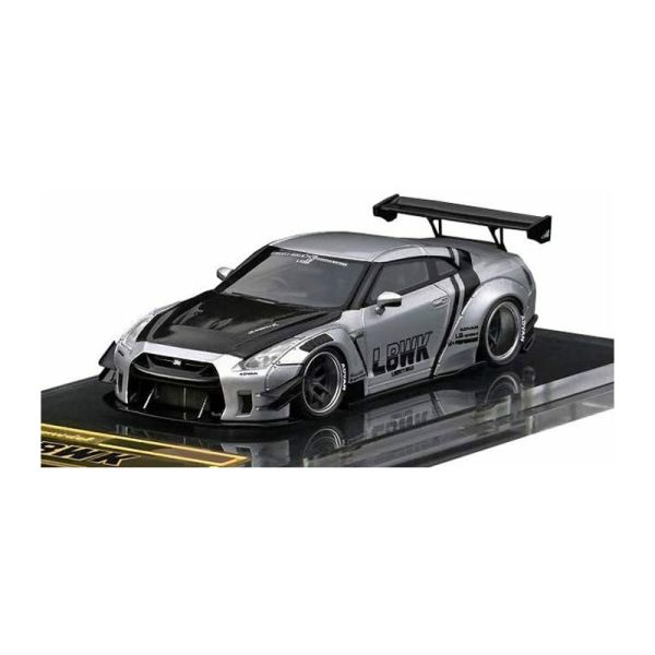Ignition IG2369 LB-WORKS Nissan GT-R R35 type 2 silber RESIN Maßstab 1:64 Modellauto