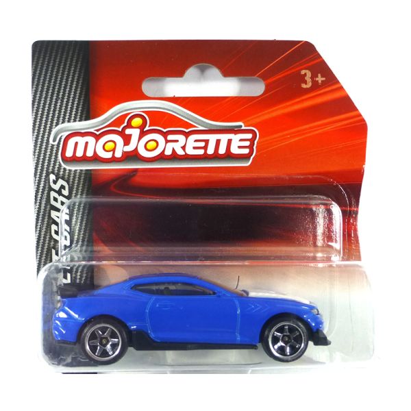 Majorette 212053051 Chevrolet Camaro blau/weiss - Street Cars Maßstab 1:64 Modellauto