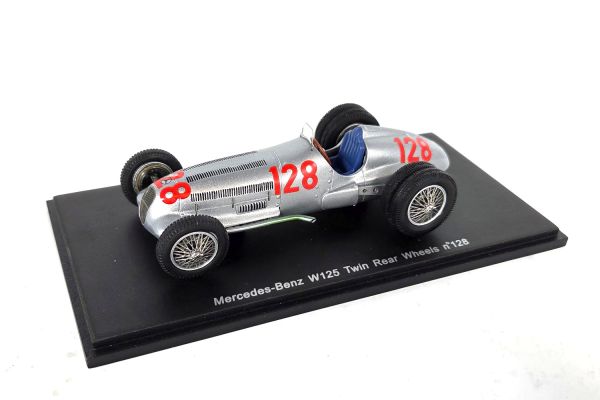 NOS! Spark Mercedes-Benz W125 #128 H.Lang 1939 silber 1:43