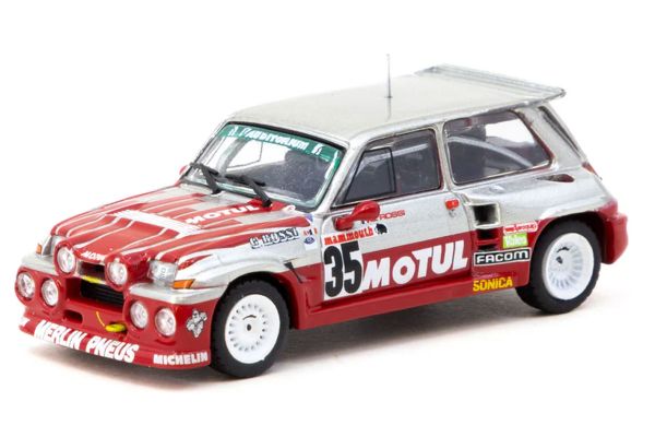 Tarmac Renault 5 MAXI Turbo "European Hill-Climb Championship 1987" rot/silber Maßstab 1:64 T64-TL06