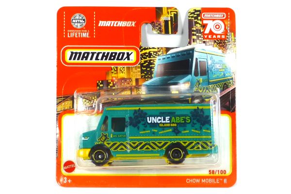 Matchbox HLD03 Chow Mobile II "Uncle Abe´s" Food Truck grün - 58/100 Modellauto 2023-3