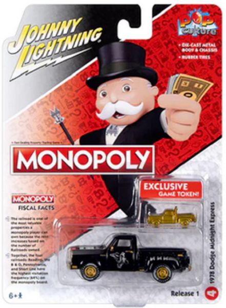 Johnny Lightning JLPC011-4 Dodge Midnight Express "Monopoly" schwarz 1978 - Pop Culture 2023 R1 Maßs
