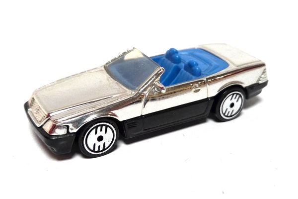 gebraucht! Hot Wheels Mercedes-Benz 500 SL chrome 1989 - ganz leicht bespielt
