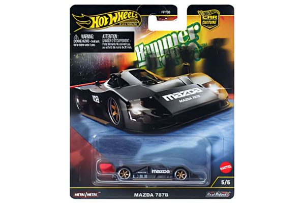 Hot Wheels FPY86-HRW08 Mazda 787B schwarz - Hammer Drop ca. 1:64