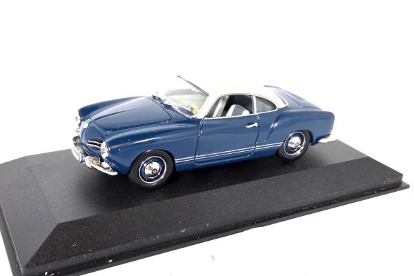 gebraucht! Minichamps VW Karman Ghia Coupe 1955 blau 1:43
