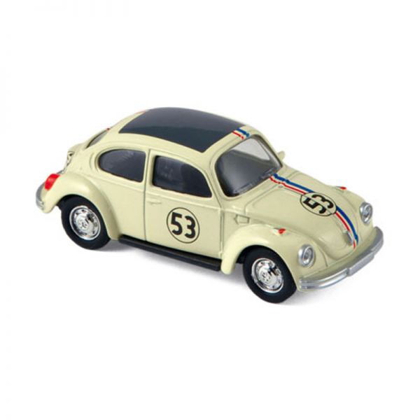 Norev 310502 VW Käfer (Beetle) 1303 &quot;#53&quot; beige 1973 Maßstab ca. 1:64 Modellauto