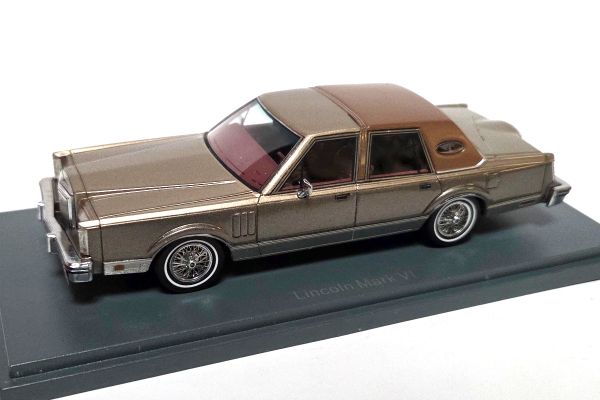 NOS! Neo 43540 Lincoln Continental Mark VI 1979 hellbraun metallic 1:43