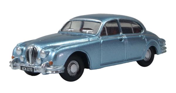 Oxford Jaguar MK2 blau Maßstab 1:76