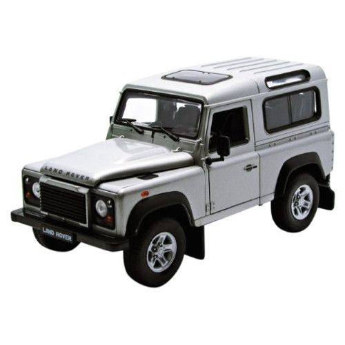 Welly Land Rover Defender silber 1:24