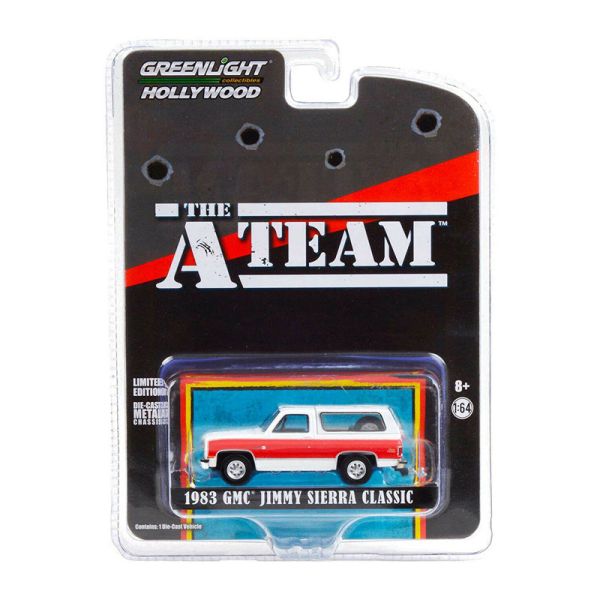 Greenlight 44865-E GMC Jimmy Sierra Classic rot/weiss "A-Team" Hollywood Series Maßstab 1:64