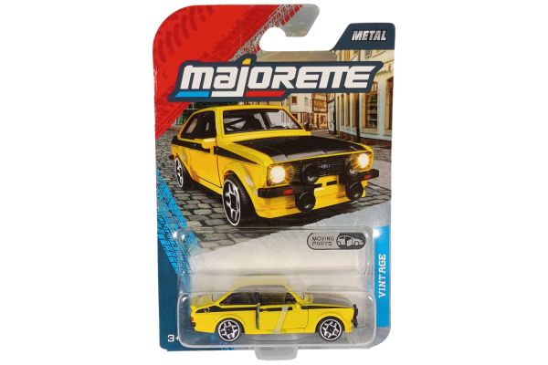Majorette Ford Escort MKII RS 1800 gelb/schwarz - Vintage