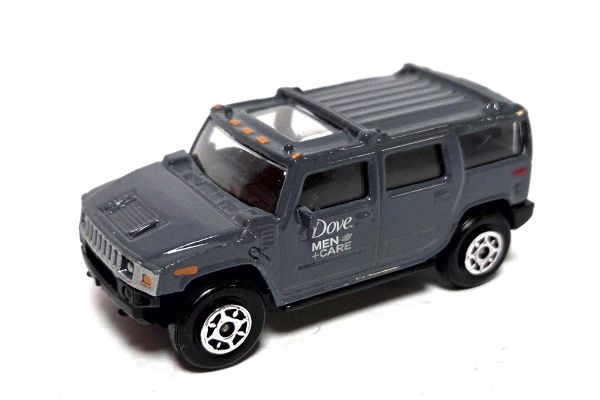 gebraucht! Majorette Hummer H2 "Dove Men Care" 231B grau 1:61 - fast wie neu