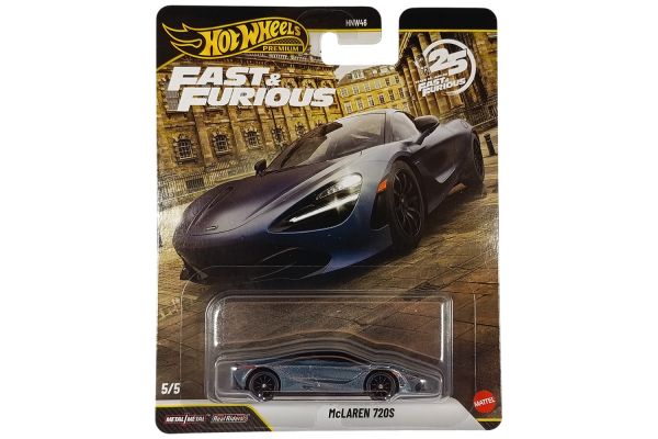 Hot Wheels HNW46-JHW80 McLaren 720S blaugrau metallic - Fast & Furious 5/5