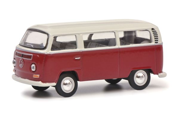 Schuco 452030300 VW T2 Bus rot/weiss Maßstab 1:64 Modellauto