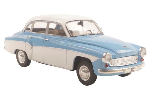 Whitebox Wartburg 312 hellblau/weiss 1965 - 1:24
