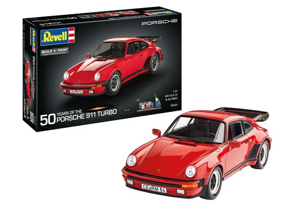 Revell Geschenkset 50 Years of the Porsche 911 Turbo Modellbausatz 86-tlg. 1:24