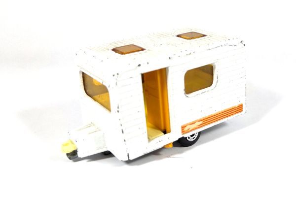 gebraucht! Matchbox No.31 Caravan Wohnwagen weiss England 1977 - leicht bespielt