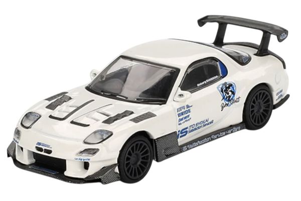 MiniGT 996 Mazda RX-7 (FD3S) Itosyoukai Rei-gouki with RE Amemiya 2004 weiss 1:64