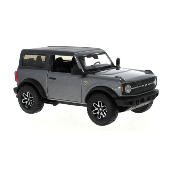 Maisto 31530 Ford Bronco Badlands dunkelgrau metallic/schwarz matt 2021 Maßstab 1:24 Modellauto