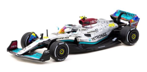 Tarmac T64G-F044-LH2 Mercedes-AMG F1 W13 EQ Performance Hamilton Miami Grand Prix 2022 Maßstab 1:64