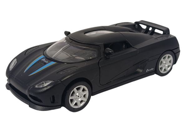 goki Sportwagen Momentum schwarz mit Rückzugmotor, Licht und Sound