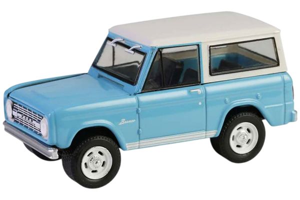 Greenlight 37320-A Ford Bronco Custom SUV türkis 1966 - Barrett Jackson 15, 1:64