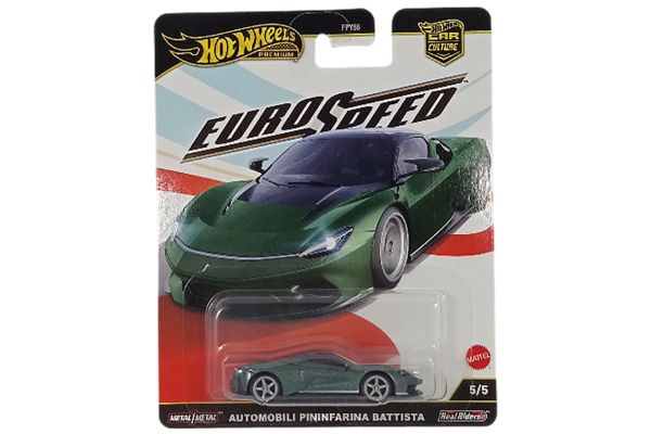Hot Wheels FPY86-JBK77 Automobili Pininfarina Battista grün metallic - Euro Speed 5/5