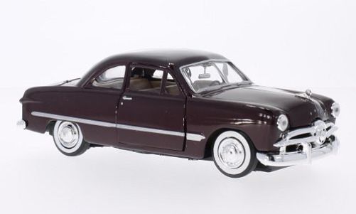 Motormax 73213 Ford Coupe dunkelrot 1949 Maßstab 1:24 Modellauto