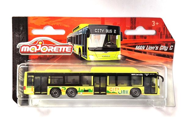 Majorette 212053159 MAN Lion's City C "City Link" gelb Linienbus