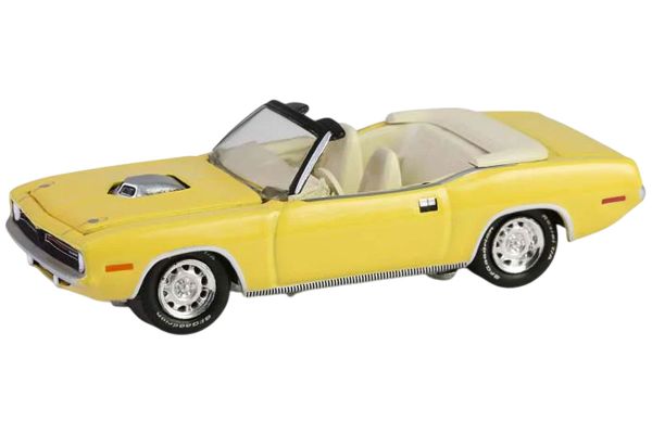 Greenlight 37320-E Plymouth Cuda Cabrio gelb 1970 - Barrett Jackson 15, 1:64