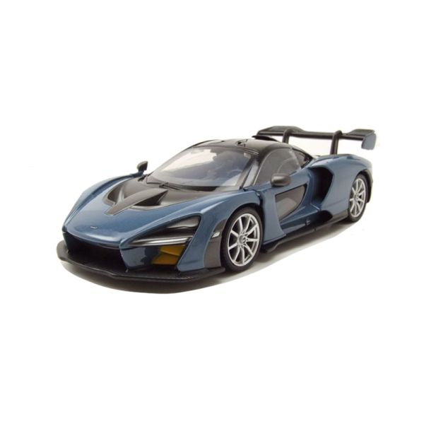 Motormax 79355 McLaren Senna blaugrau metallic Maßstab 1:24 Modellauto