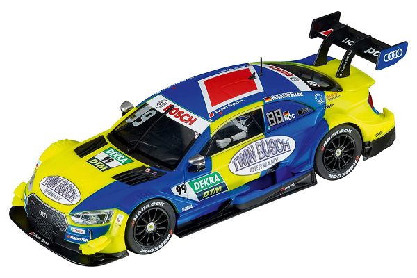 Carrera 20031016 Digital132 Audi RS5 DTM &quot;M. Rockenfeller #99 Twin Busch&quot; blau/gelb Fahrzeug