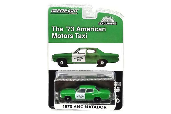 Greenlight 30246 AMC Matador "Matador Cab" grün 1973 - Exclusive Maßstab 1:64 Modellauto